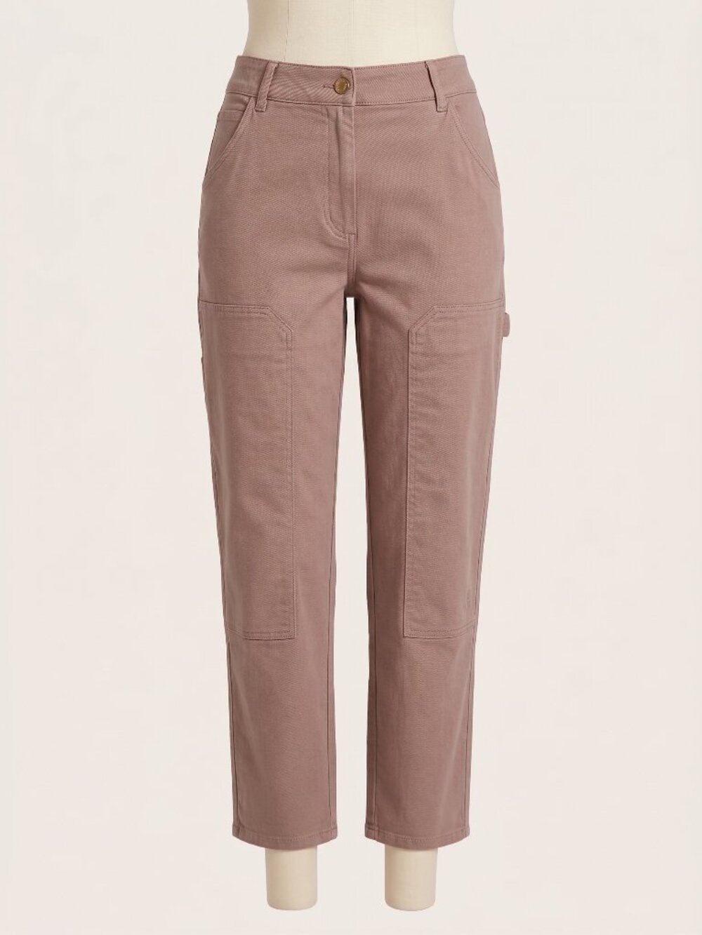 Aritzia Wilfred Free Brennan Utility Pants Womens 4 Mauve Double Knee Carpenter